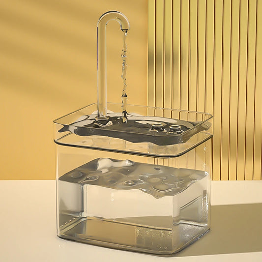 💧 Automatic Cat Water Fountain – Transparent USB Electric Dispenser with Quiet Recirculating Filter for Fresh & Clean Drinking - PawtasticWorldCenter