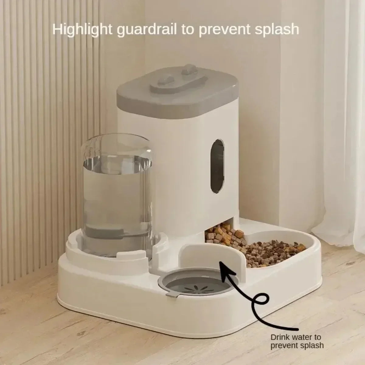 Smart Automatic Pet Feeder – Button Control Dispenser for Cats & Dogs
