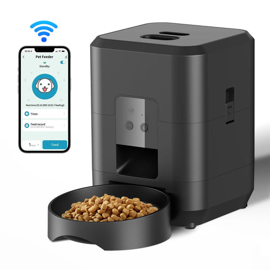 🐶🐱 Automatic Pet Feeder with Timer – Smart Portion Control Dispenser for Cats & Dogs - PawtasticWorldCenter